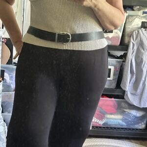 Torrid Black Vegan Leather Belt Plus Size 3 22/24 54 Inches Long Accessories